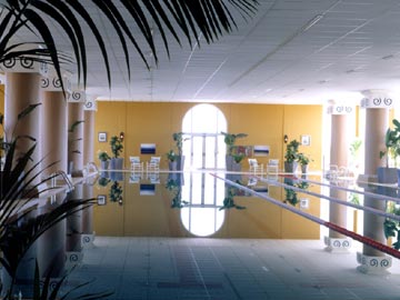 The 25-metre swimming pool at Spa La Manga Club