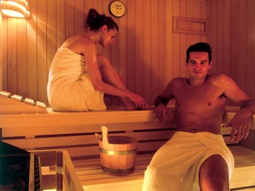 There is a choice of unisex sauna and individual saunas